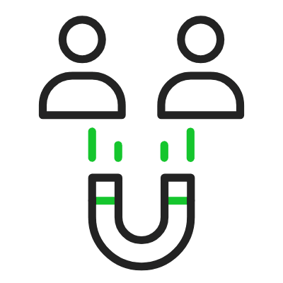 wired outline 950 attract customers hover pinch